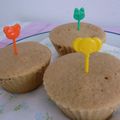 ピンクのたまご's cooksnap of when they made レンジでスグに♪黒糖きなこＤＥ蒸しパン♪.