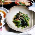 ＴＯＭＯＷＡＴ's cooksnap of when they made ほうれん草の酢のもの☆梅風味☆.
