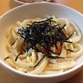 リラシャン's cooksnap of when they made お手軽♪釜玉うどんに粉チーズ.