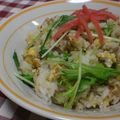 なないく's cooksnap of when they made 甘辛三色そぼろチャーハン.