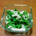 かめぐろ's cooksnap of when they made 簡単☆わさび菜とムネ肉のマヨおひたし.