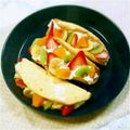 ゆるる♪'s cooksnap of when they made 苺とバナナのオムレット.