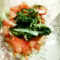 はしやすめ1号's cooksnap of when they made トマトと水菜の甘酢あえ.