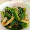 きょきょ子's cooksnap of when they made わけぎとじゃこの炒め物.