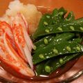 demy427's cooksnap of when they made スナップエンドウつゆ浸し.