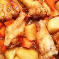 ラビッ2's cooksnap of when they made 手羽元とじゃがいもの簡単煮.
