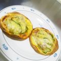 ナスピヨ's cooksnap of when they made 余り物で簡単☆餃子の皮ピザ♪.