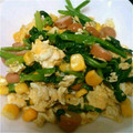 ﾁｮﾎﾞﾋﾟ's cooksnap of when they made ほうれん草とたまごの炒めもの.