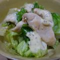 なおともしん's cooksnap of when they made 鶏（鳥）ささみとレタスのマスタードソース.