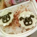 黒豚チョコ's cooksnap of when they made ひつじのショーン★キャラ弁.