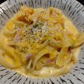ばたみそーぱん☆'s cooksnap of when they made かぼちゃとベーコンのクリームパスタ.