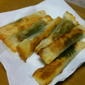 JunpJump's cooksnap of when they made ささみ明太子の焼き春巻き.