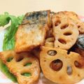 イエローバード's cooksnap of when they made 今日の夕食に♪サバと蓮根の照り焼き風炒め.