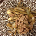 繭薙雄's cooksnap of when they made 牛肉と舞茸の炒め物.