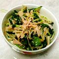 だぶるショコラ's cooksnap of when they made もやしとほうれん草の和え物✿.