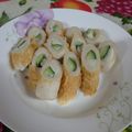 ノンタンオンマ's cooksnap of when they made お弁当に♪キュウリ＆チーズ in ちくわ.
