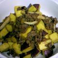 らんとこなん's cooksnap of when they made ハニー❤なコロコロさつま芋と挽肉の炒め物.