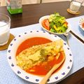 はんなり子's cooksnap of when they made 簡単朝食☆ふわとろオムライスリゾット.
