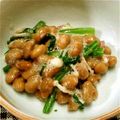 ＊みぃ子＊'s cooksnap of when they made 納豆とほうれん草の梅あえ.