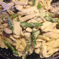 BellmanM's cooksnap of when they made 簡単☆激旨！鶏ささみとアスパラのパスタ.