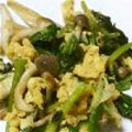 maaaaaaaa♪'s cooksnap of when they made しめじとほうれん草の卵炒め.
