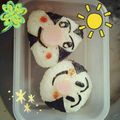 ryouの母さん☆'s cooksnap of when they made おむすびマン＆こむすびマン弁当…♩.