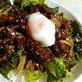 crystaI's cooksnap of when they made 簡単！もやし＆レタスの焼き肉丼.