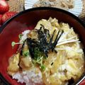 夢みるカエル's cooksnap of when they made 油揚げの卵とじ.