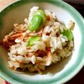大陽ママ's cooksnap of when they made 春ご飯！桜色の空豆炊き込みご飯.