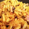 AngelaCoffee's cooksnap of when they made 冷凍フライドポテトで簡単！カレー炒め.
