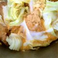 SILK0205's cooksnap of when they made 簡単！麺つゆで厚揚げとキャベツ卵とじ〜☆.