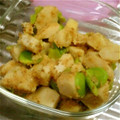 トモスケ's cooksnap of when they made 好きなもの２つ☆里芋と空豆のとも和え.