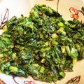 くまのナナ's cooksnap of when they made 大根葉（かぶの葉）の炒めごまあえ.