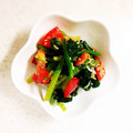 yumeusa☆'s cooksnap of when they made ほうれん草とトマトの中華風サラダ　どすぇ.