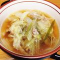 EMSSJ５'s cooksnap of when they made 豚ひき肉と白菜のネギたっぷりスープ.