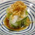 Haru Haru's cooksnap of when they made 白菜とイカのゴマ生姜ポン酢浸し.