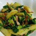 winter12's cooksnap of when they made ｢ｾﾛﾘの葉とじゃがいもの炒めもの｣.