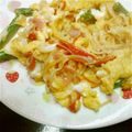 ゆとしゃ's cooksnap of when they made 甘みインゲンかにかま卵炒め.