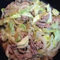 クロクロクローバー's cooksnap of when they made 春キャベツと豚肉のオイスタースース炒め.