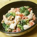 ぽりぽり拓庵's cooksnap of when they made 海老とブロッコリーとトマトの胡麻味噌和え.