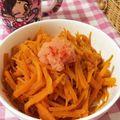 Akeimmy's cooksnap of when they made たらこ人参きんぴら.
