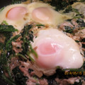 ちゃみ's cooksnap of when they made ほうれん草の炒め卵のせ♡.