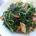 ふくめい's cooksnap of when they made 簡単★春菊と豚肉のオイスターソース炒め.