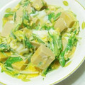 やまうさ's cooksnap of when they made 高野豆腐と水菜の卵とじ♪.