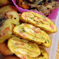 リラシャン's cooksnap of when they made 紅しょうがと青のり入りの卵焼き.