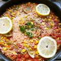 Jock's cooksnap of when they made パエリア風あさりの炊き込みご飯.