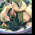 achaaopon's cooksnap of when they made ★皮付き新じゃがとほうれん草のツナ炒め★.