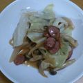 ぽんた！♪'s cooksnap of when they made ウインナーとキャベツの照り焼き炒め.