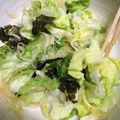 luise's cooksnap of when they made ☆レタスだけ☆ダシダで簡単サラダ☆.