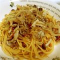 yuzusayaka's cooksnap of when they made ほうれん草と梅ジャコパスタ　どすぇ.